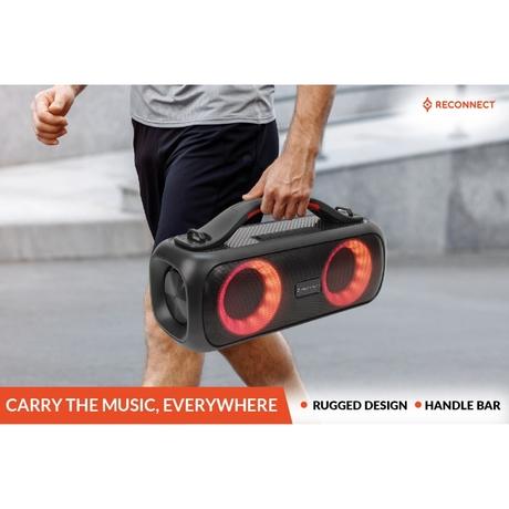Reconnect Wireless Speaker Thump Plus, Bluetooth v5.0, 20 Watt power output, IPX5 Water Resistant, Multiple Connectivity, Super Bass, TWS Technology, RGB Ring Lights-9