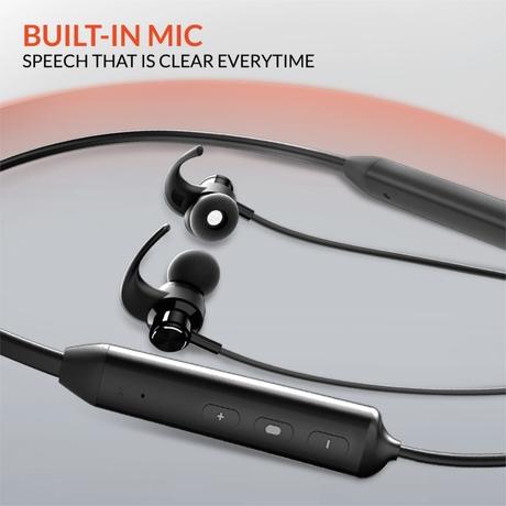 Reconnect Dank Pro Wireless Neckband, Up to 25 Hours of Playtime, Swift Charging, Multi Connect Function, Bluetooth v5.3 Black-8