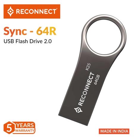 Reconnect 64 GB RC064PDM2 Metal Pendrive 2.0-1