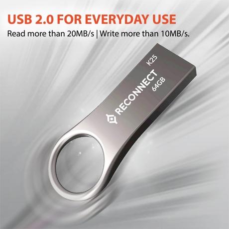 Reconnect 64 GB RC064PDM2 Metal Pendrive 2.0-2
