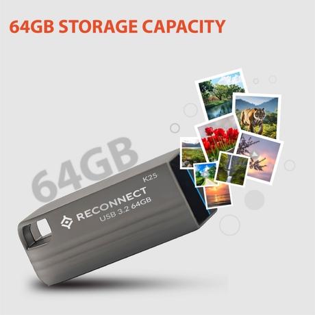 Reconnect 64 GB RC064PDM3 Metal Pendrive 3.2-3