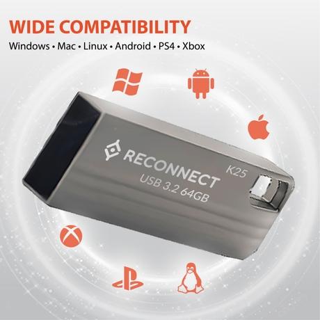 Reconnect 64 GB RC064PDM3 Metal Pendrive 3.2-4