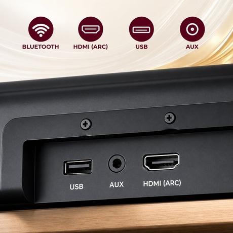 Reconnect Muse 40S Soundbar with Woofer, SB01507 (Black)-4