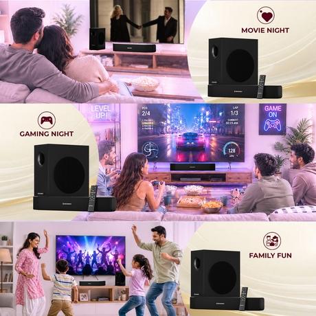 Reconnect Muse 40S Soundbar with Woofer, SB01507 (Black)-6