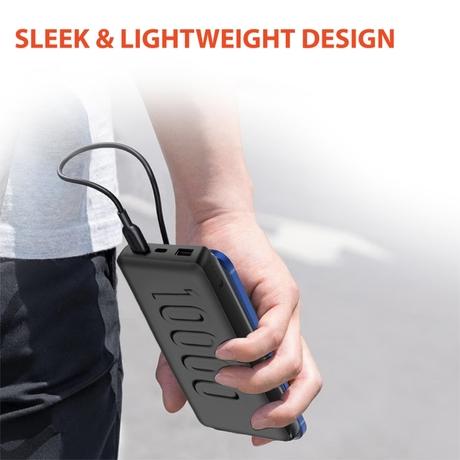 Reconnect 10000 mAh 22.5 W Power Bank, Black, RAPBB1013-5