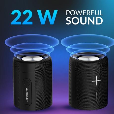 Reconnect Magneto Duo 22 W Bluetooth Speaker, Black-4
