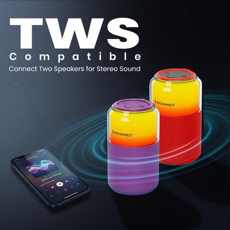 Reconnect PartyBeats Neo 12 W Bluetooth Speaker, Purple-5