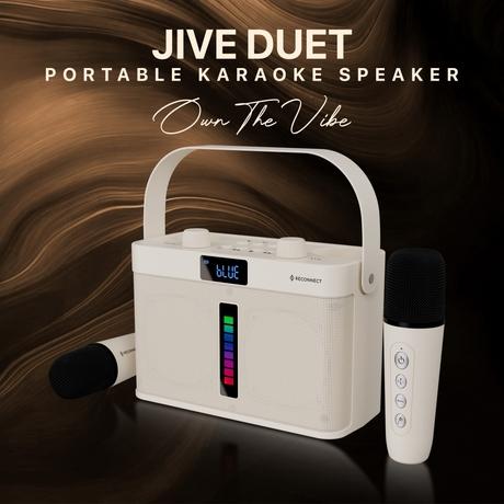 Reconnect JiveDuet 22 W Bluetooth Speaker, Beige-2