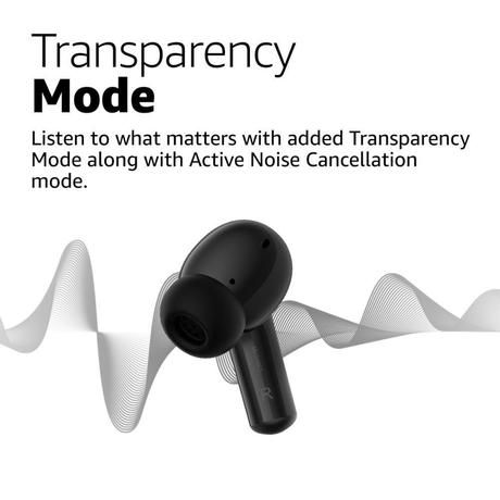 Redmi Buds 5A, Active Noise Cancelling True Wireless Earbuds, upto 30hr playtime, AI Powered ENC for clear calls, Bluetooth V5.4, low latency gaming mode with touch controls, Black-5