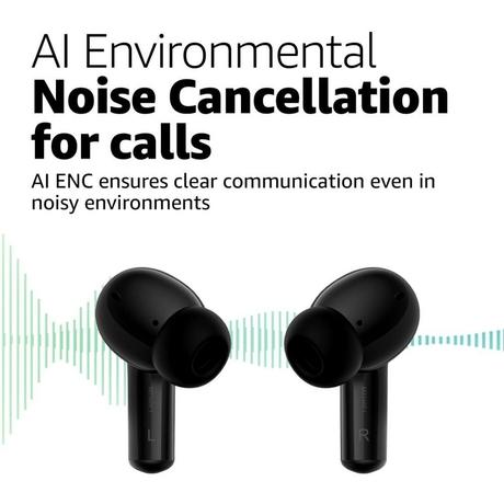 Redmi Buds 5A, Active Noise Cancelling True Wireless Earbuds, upto 30hr playtime, AI Powered ENC for clear calls, Bluetooth V5.4, low latency gaming mode with touch controls, Black-9