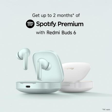 Redmi Buds 6 True Wirelss Earbuds, Spectre black-1