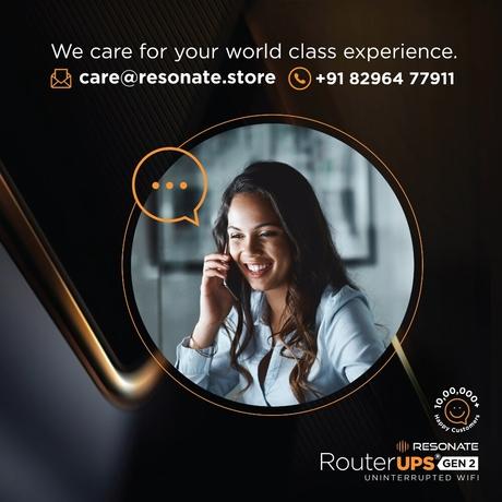 Resonate RouterUPS Gen2, Original Router UPS for 12V WiFi Router & Modem (Supports up to 2A) (7800mAh - 95% Longer Power Backup), Compact Mini UPS with Intelligent Charging (Upto 6 Hrs Internet)-5