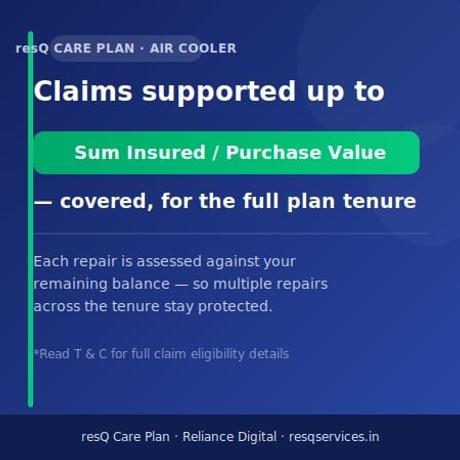 1 Year - resQ Care Plan (RCP) Extended Warranty - Air Cooler upto Rs.20000-1