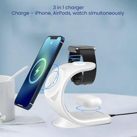 Buy Stuffcool WC360 WHT 3in1 Wireless Charger, White at Reliance - Main Image
