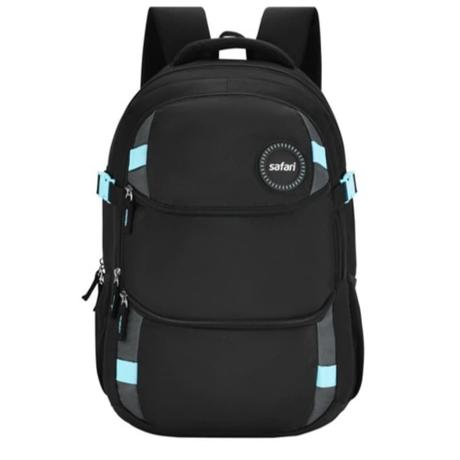 Safari Twin Deluxe 19 FB Laptop Backpack, Black-0
