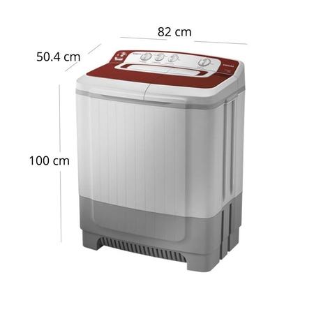Samsung 8 Kg Top Loading Semi-Automatic Washing Machine, WT80M4000HR-5