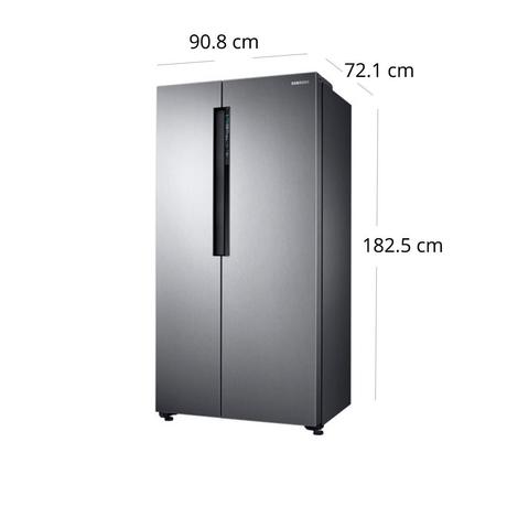 Buy Samsung 674 litres Side-by-Side Refrigerator, Elegant Inox