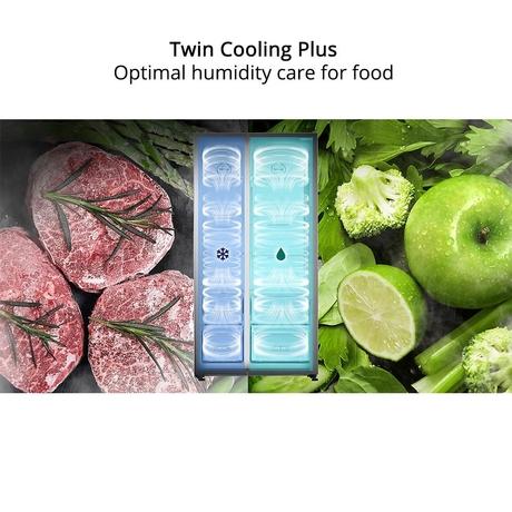 Buy Samsung 674 litres Side-by-Side Refrigerator, Elegant Inox