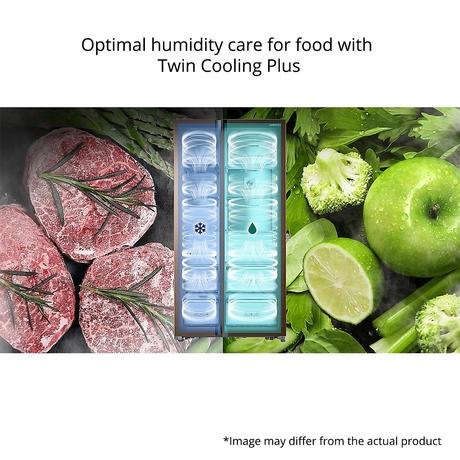 Buy Samsung 674 litres Side-by-Side Refrigerator, Elegant Inox