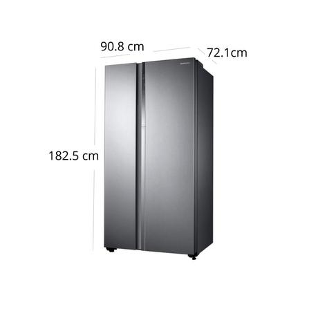 Buy Samsung 674 litres Side-by-Side Refrigerator, Elegant Inox
