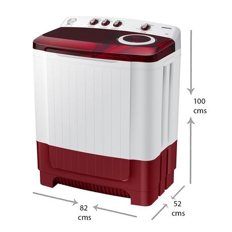 Samsung 8.5 Kg Top Loading Semi-Automatic Washing Machine with Hexa Storm Pulsator, WT85R4200RR/TL-1