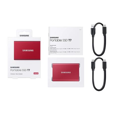 Samsung 500 GB T7 Portable SSD Hard Disk Drive (HDD)-6