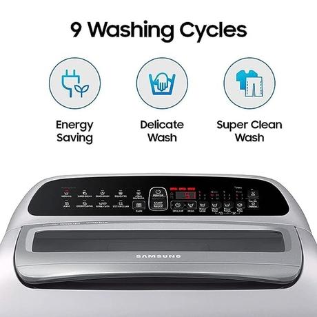 Samsung 6.5 kg Top Load, Digital Inverter technology, Wobble Technlogy, Lint Filter, Gray, 5 Star (WA65T4262GG)-4