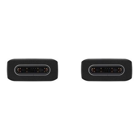 Samsung USB-C to USB-C Cable, Universal Compatibility, Reversible Design, 2 Amp, 100 cm (1 m) Length, High Speed Data Transfer/Charging, Original, Black, EP-DA705BBEGIN-1