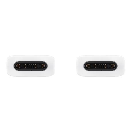 Samsung USB-C to USB-C Cable, Universal Compatibility, Reversible Design, 2 Amp, 100 cm (1 m) Length, High Speed Data Transfer/Charging, Original, White, EP-DA705BWEGIN-1