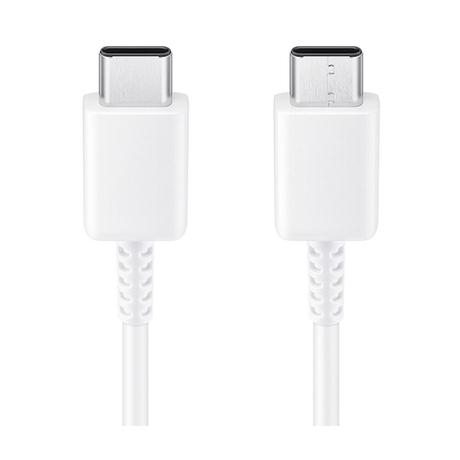Samsung USB-C to USB-C Cable, Universal Compatibility, Reversible Design, 2 Amp, 100 cm (1 m) Length, High Speed Data Transfer/Charging, Original, White, EP-DA705BWEGIN-2