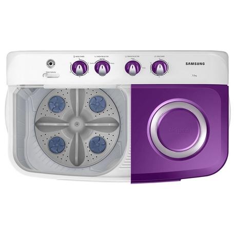 Samsung 7 Kg 5 Star Semi Automatic Top Load Washing Machine (WT70M3000UU/TL, Gray, Purple, Air Turbo Drying)-4