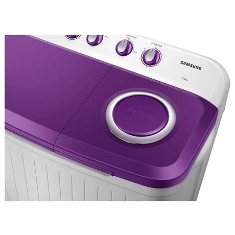 Samsung 7 Kg 5 Star Semi Automatic Top Load Washing Machine (WT70M3000UU/TL, Gray, Purple, Air Turbo Drying)-8