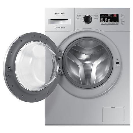 Samsung 6.0 Kg Inverter 5 Star Hygiene Steam Fully-Automatic Front Loading Washing Machine (WW60R20GLSS/TL, Silver, In-built Heater)-1