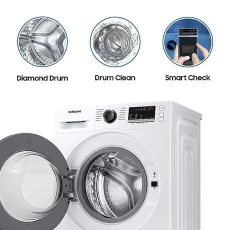 Samsung 7 Kg 5 Star with Hygiene Steam and Digital Inverter Fully-Automatic Front Loading Washing Machine (WW70T4020EE1TL, White, In-built Heater)-4