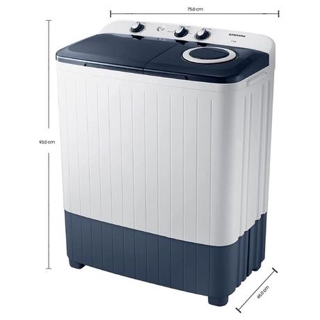 Samsung 6.5 Kg 5 Star Semi Automatic Top Load Washing Machine (WT65R2200LL/TL, Light Gray, Air Turbo Drying)-1