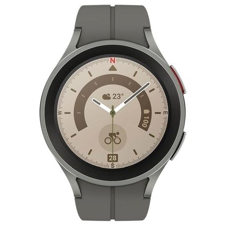 Samsung Galaxy Watch 5 Pro 45 mm Bluetooth Smart Watch with Sapphire Crystal Display with Sleep Tracking, Body Composition Analysis, Heart Rate and Fitness Tracking, One year warranty (Grey Titanium) SM-R920NZTAINU-2