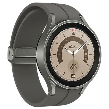 Samsung Galaxy Watch 5 Pro 45 mm Bluetooth Smart Watch with Sapphire Crystal Display with Sleep Tracking, Body Composition Analysis, Heart Rate and Fitness Tracking, One year warranty (Grey Titanium) SM-R920NZTAINU-3