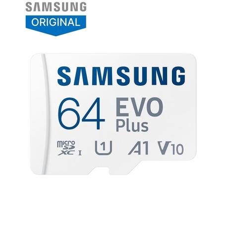 Samsung EVO Plus 64GB microSDXC UHS-I U1 130MB/s Full HD & 4K UHD Memory Card with Adapter-0