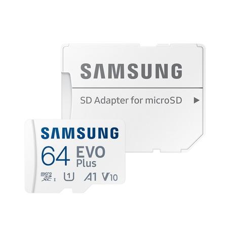 Samsung EVO Plus 64GB microSDXC UHS-I U1 130MB/s Full HD & 4K UHD Memory Card with Adapter-2