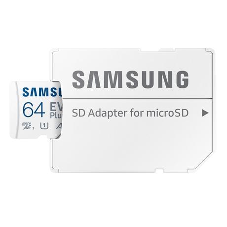 Samsung EVO Plus 64GB microSDXC UHS-I U1 130MB/s Full HD & 4K UHD Memory Card with Adapter-3