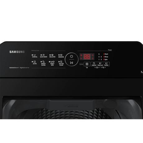 Samsung 7 kg Top Load, Ecobuble Technology, 700 RPM, Direct Inverter Motor, Dual Wing Pulsator, Middle Black, 5 Star (WA70BG4441BY)-4