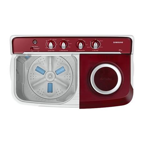 Samsung 8.5 kg Semi-Automatic Top Loading Washing Machine, Red, WT85B4200RR/TL-5