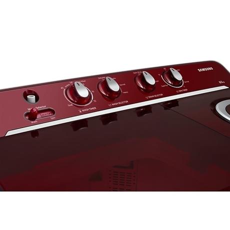 Samsung 8.5 kg Semi-Automatic Top Loading Washing Machine, Red, WT85B4200RR/TL-8