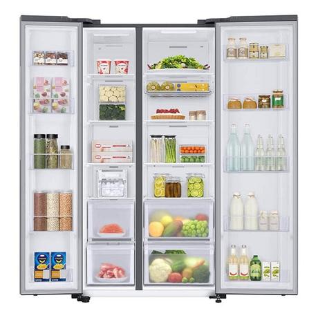Samsung 653 litres 3 Star Side by Side Refrigerator, Real Stainless RS76CG8113SLHL-4