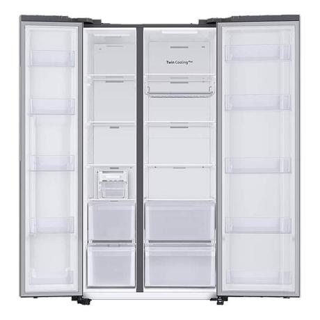 Samsung 653 litres 3 Star Side by Side Refrigerator, Real Stainless RS76CG8113SLHL-6