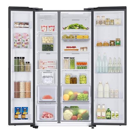 Samsung 653 litres 3 Star Side by Side Refrigerator, Black DOI RS76CG8113B1-4