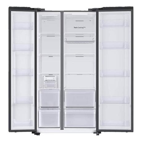 Samsung 653 litres 3 Star Side by Side Refrigerator, Black DOI RS76CG8113B1-6