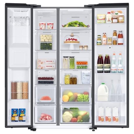 Samsung 615 Litre 3 Star Side by Side Refrigerator, Black RS7HCG8543B1HL-3
