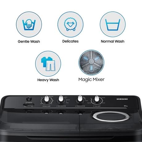 Samsung 8.5 Kg Top Load Semi-Automatic Washing Machine with Magic Filter, WT85B4200GD/TL-7