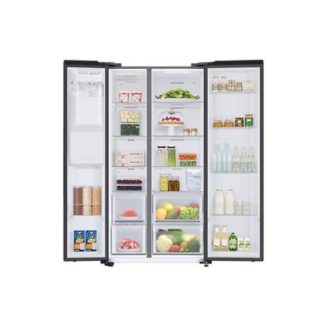 Samsung 633 L Convertible 5 in 1 Side by Side Refrigerator Black Matt, RS78CG8543B1-5
